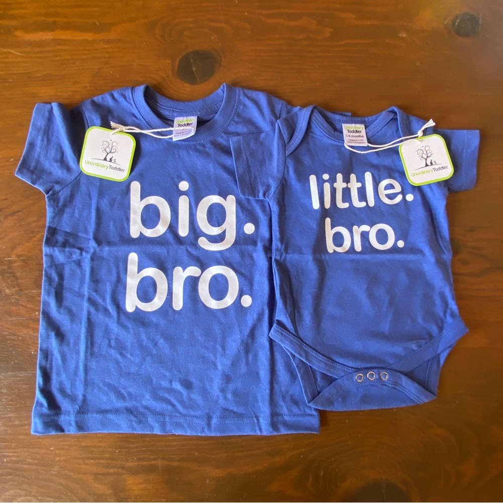 NWT Unordinary big. bro. & little. bro. Size Toddler 3 year & Toddler 3-6 months